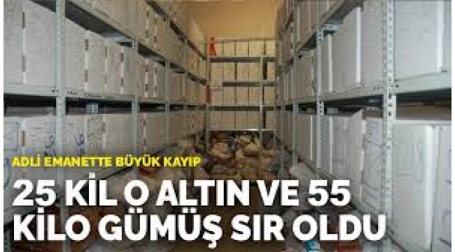 25 kilo altın ve 55 kilo gümüş sır oldu