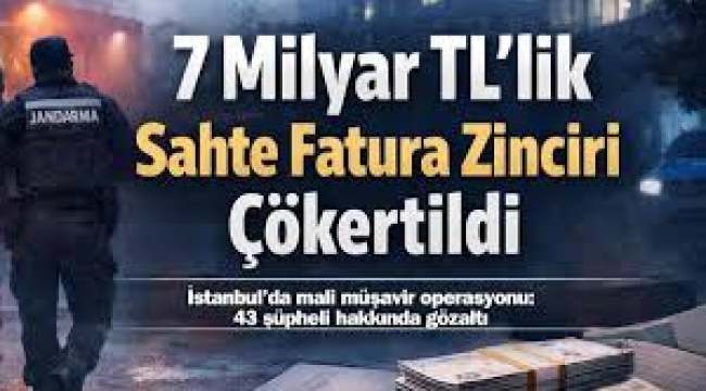 7 milyar TL'lik vurgun! Sahte fatura soruşturmasında 21 kişi tutuklandı
