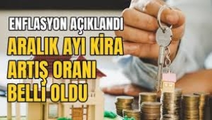 Aralık ayı kira artış oranı belli oldu!