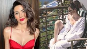 Nesrin Cavadzade'den bornozlu pozlar