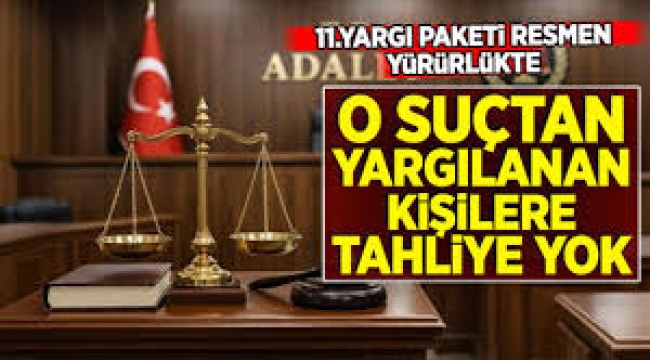 O suçtan yargılananlara tahliye yok!