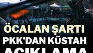 PKK'dan küstah 'Öcalan' şartı!