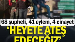 68 şüpheli, 41 eylem, 4 cinayet... 'Heyete ateş edeceğiz'