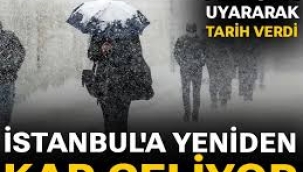 AKOM tarih verdi: İstanbul'da hafta sonu yeniden kar geliyor