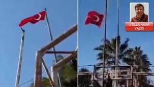 Bayrak saldırganları zihniyetlerini gösterdi! Ne zaman gerçekten saygılı oldular ki?