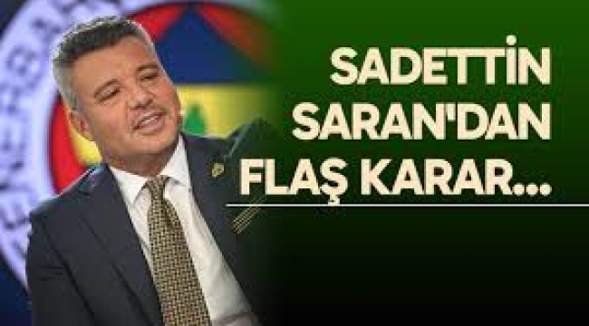 Fenerbahçe seçime gidiyor! Sadettin Saran'dan ilk açıklama