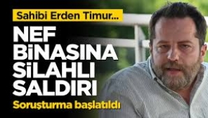 Levent'te Erden Timur'un Binası Kurşunlandı