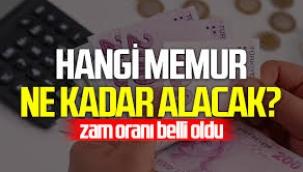 Memur zammı belli oldu: İşte, meslek meslek yeni maaşlar