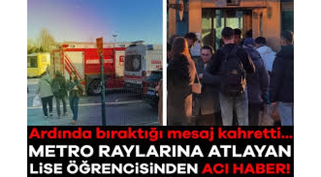 17 yaşındaki Aylin metro istasyonunda raylara atladı!