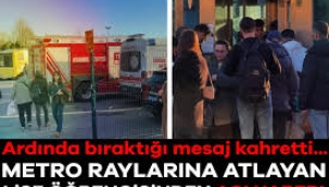 17 yaşındaki Aylin metro istasyonunda raylara atladı!