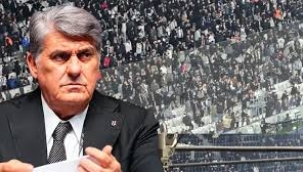 Beşiktaş'ta maç öncesi protesto: Yönetime sert tepki