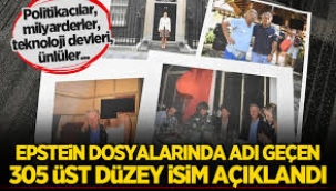 Epstein dosyalarında adı geçen 305 üst düzey isim açıklandı