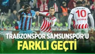 Trabzonspor, Samsunsporu 3 golle gecti