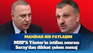 MHP'li Yönter'in istifası sonrası Oktay Saral'dan dikkat çeken mesaj