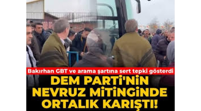 Nevruz kutlamalarında gerginlik: Bakırhan alanı terk etti