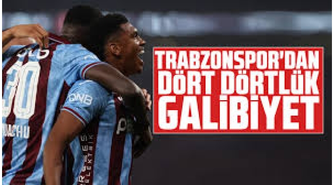 Trabzonspor'dan tarihe geçen galibiyet