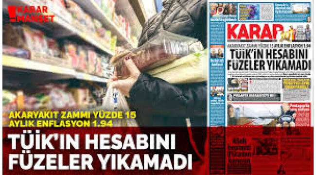 Akaryakıt zammı yüzde 15 aylık enflasyon 1.94: TÜİK'in hesabını füzeler yıkamadı