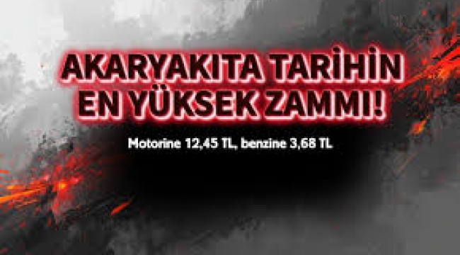  Akaryakıta Cumhuriyet tarihinin en büyük zammı geliyor
