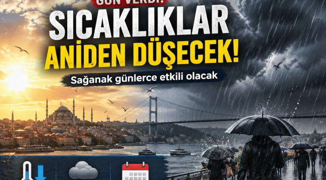 AKOM İstanbul için gün verdi! Sağanak günlerce sürecek
