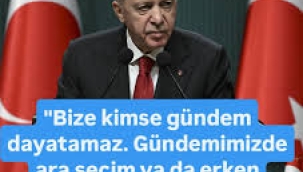 Cumhurbaşkanı Erdoğan: Gündemimizde erken ya da ara seçim yok