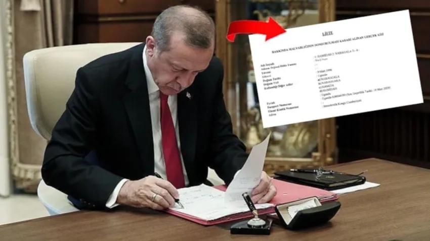 Erdoğan imzaladı: 3 kişinin Türkiye'deki mal varlıkları donduruldu!