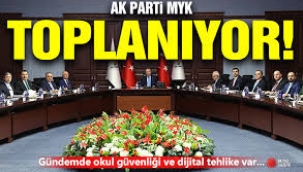 Recep Tayyip Erdoğan AK Parti MYK'yı topluyor: Gündem yoğun 