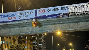 Trabzon'da Uğurcan Çakır'a çarpıcı protesto