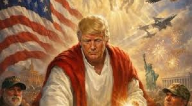 Trump, kendisini Hz. İsa gibi tasvir eden görseli paylaştı