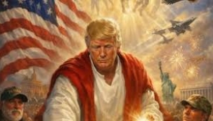 Trump, kendisini Hz. İsa gibi tasvir eden görseli paylaştı