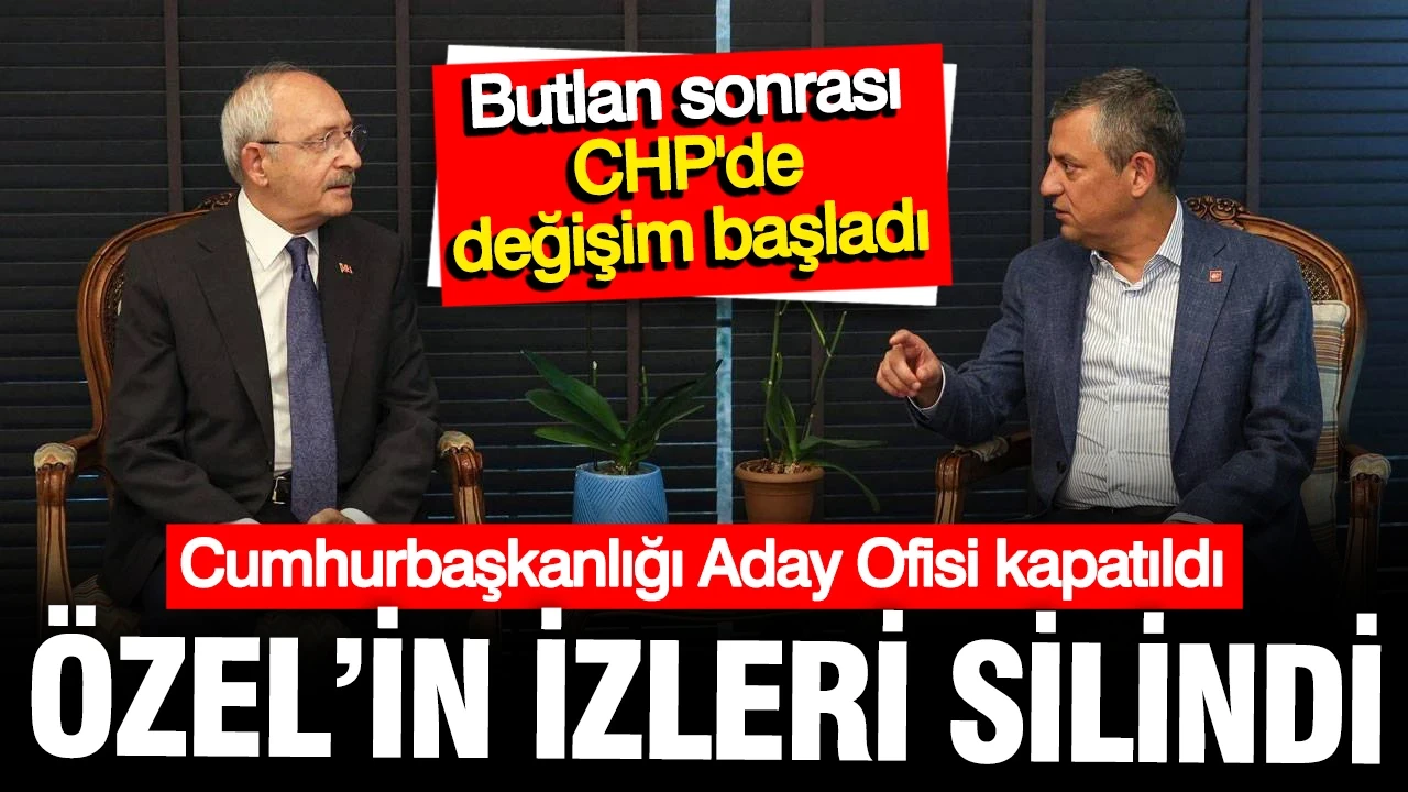 Cumhurbaşkanlığı Aday Ofisi kapatıldı,