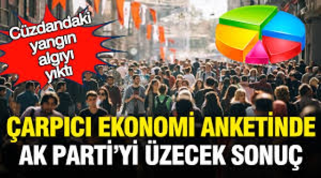 Cüzdandaki yangın algıyı yıktı: Çarpıcı ekonomi anketinde AK Parti'yi üzecek tercih
