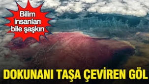Dokunanı taşa çeviren göl: Bilim insanları bile şaşkın