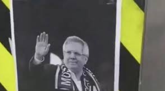 Kadıköy'de Aziz Yıldırım pankartları