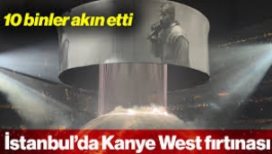 Kanye West İstanbul'da fırtına estirdi