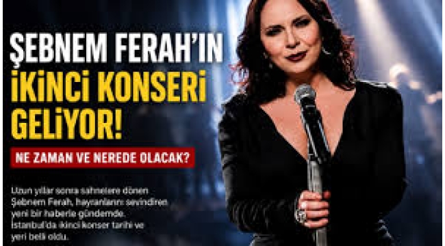 Şebnem Ferah'tan yeni konser kararı! İşte yeni tarih