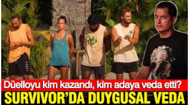 Survivor'da duygusal veda: