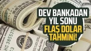 Dev bankadan çok konuşulacak dolar tahmini