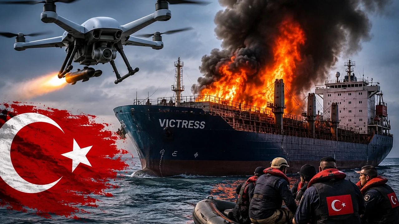 Karadeniz'de korku dolu anlar! Türklerin bulunduğu yük gemisini dron vurdu, 
