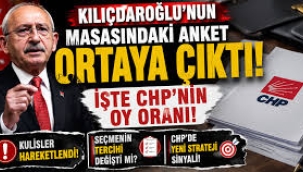 Kılıçdaroğlu'nun masasındaki anket ortaya çıktı 