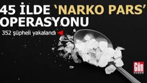 "Narko Pars" operasyonlarında 352 şüpheli yakalandı