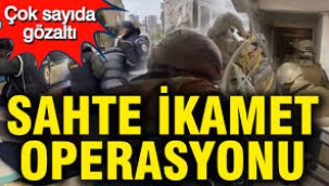 Sahte ikamet izni şebekesine operasyon! 18 gözaltı