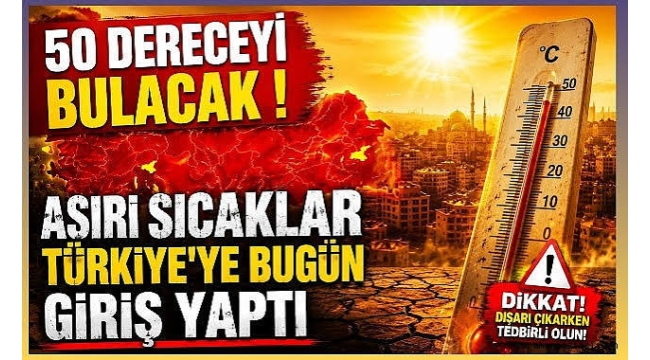 Sıcak hava dalgası Türkiye' de