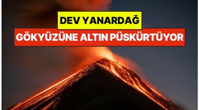 Antarktika'daki bir yanardağ altın püskürtüyor