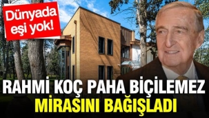 Rahmi Koç paha biçilemez mirasını bağışladı! Dünyada eşi yok…