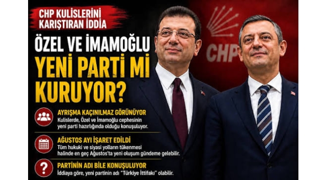 Yeni partiye dair yeni detaylar kulislerden sızdı! 'İmamoğlu'na yakın isimler…'