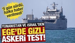 Yunanistan ve İsrail'den Ege'de gizli askeri test! "5 gün sürdü, halka haber verilmedi"