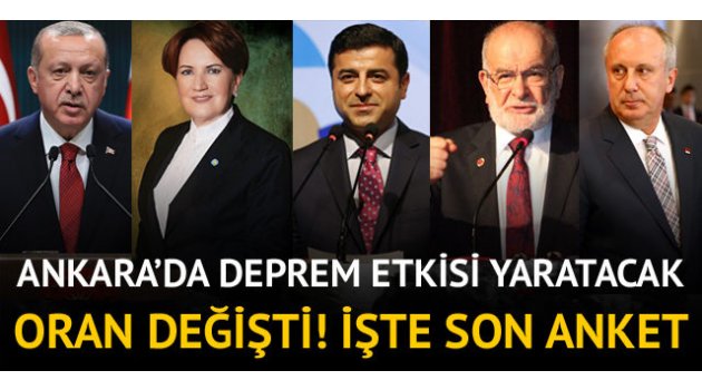 24 Haziran seçim sonuçlarıyla ilgili bomba anket!