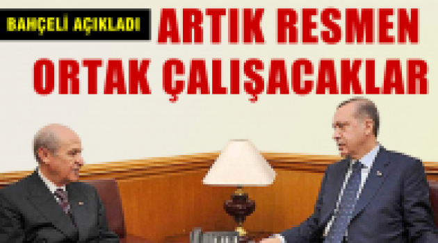 AKP ve MHP resmen ortak çalışacaklar