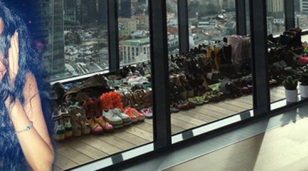 Asena 'ın yeni evine 600 ayakkabısı sıgdı