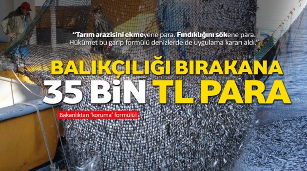 Balıkçılığı bırakana 10-35 bin lira para
